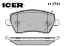 ICER 181534 Brake Pad Set, disc brake