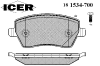 ICER 181534-700 (181534700) Brake Pad Set, disc brake