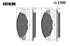 ICER 181588 Brake Pad Set, disc brake
