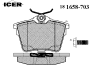 ICER 181658-703 (181658703) Brake Pad Set, disc brake