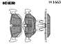 ICER 181663 Brake Pad Set, disc brake
