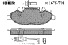 ICER 181675-701 (181675701) Brake Pad Set, disc brake
