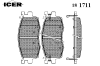 ICER 181711 Brake Pad Set, disc brake