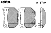ICER 181749 Brake Pad Set, disc brake
