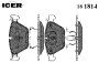 ICER 181814 Brake Pad Set, disc brake