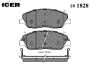 ICER 181828 Brake Pad Set, disc brake