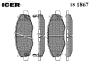 ICER 181867 Brake Pad Set, disc brake