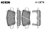 ICER 181870 Brake Pad Set, disc brake