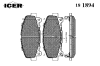 ICER 181894 Brake Pad Set, disc brake