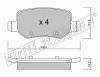 fri.tech. 581.0 (5810) Brake Pad Set, disc brake