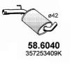 ASSO 58.6040 (586040) Middle Silencer