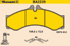 BARUM BA2239 Brake Pad Set, disc brake