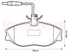 JURID 573000J-AS (573000JAS) Brake Pad Set, disc brake