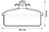 BENDIX 571453B Brake Pad Set, disc brake