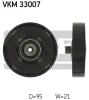 SKF VKM33007 Deflection/Guide Pulley, v-ribbed belt