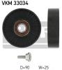 SKF VKM33034 Deflection/Guide Pulley, v-ribbed belt