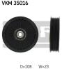 SKF VKM35016 Deflection/Guide Pulley, v-ribbed belt