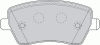FERODO FDB1617 Brake Pad Set, disc brake