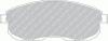 FERODO FDB691 Brake Pad Set, disc brake