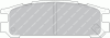FERODO FDB790 Brake Pad Set, disc brake
