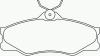 BREMBO P85008 Brake Pad Set, disc brake