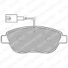 DELPHI LP1721 Brake Pad Set, disc brake