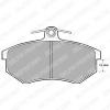 DELPHI LP429 Brake Pad Set, disc brake