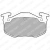 DELPHI LP699 Brake Pad Set, disc brake