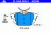 ATE 13.0460-2826.2 (13046028262) Brake Pad Set, disc brake