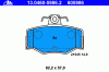 ATE 13.0460-5986.2 (13046059862) Brake Pad Set, disc brake