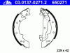 ATE 03.0137-0271.2 (03013702712) Brake Shoe Set