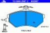 ATE 13.0460-2957.2 (13046029572) Brake Pad Set, disc brake