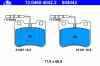 ATE 13.0460-4042.2 (13046040422) Brake Pad Set, disc brake