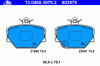 ATE 13.0460-3979.2 (13046039792) Brake Pad Set, disc brake
