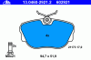 ATE 13.0460-2921.2 (13046029212) Brake Pad Set, disc brake