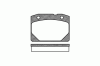 ROADHOUSE 2080.00 (208000) Brake Pad Set, disc brake