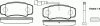 REMSA 0961.02 (096102) Brake Pad Set, disc brake
