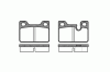 REMSA 0113.00 (011300) Brake Pad Set, disc brake