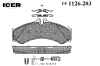 ICER 141126-203 (141126203) Brake Pad Set, disc brake