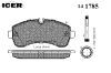 ICER 141785 Brake Pad Set, disc brake