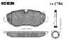 ICER 141786 Brake Pad Set, disc brake