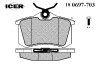 ICER 180697-703 (180697703) Brake Pad Set, disc brake