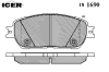 ICER 181690 Brake Pad Set, disc brake