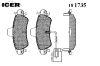 ICER 181735 Brake Pad Set, disc brake