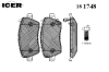ICER 181748 Brake Pad Set, disc brake