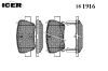 ICER 181916 Brake Pad Set, disc brake