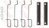 TRW PFK75 Accessory Kit, disc brake pads