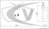 VAICO V10-8148 (V108148) Brake Pad Set, disc brake