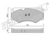 fri.tech. 016.4 (0164) Brake Pad Set, disc brake