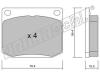 fri.tech. 020.0 (0200) Brake Pad Set, disc brake